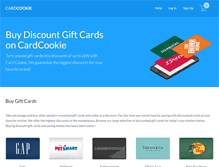 Tablet Screenshot of cardcookie.com